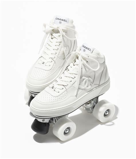 how much are chanel roller skates|Chanel tweed shoes.